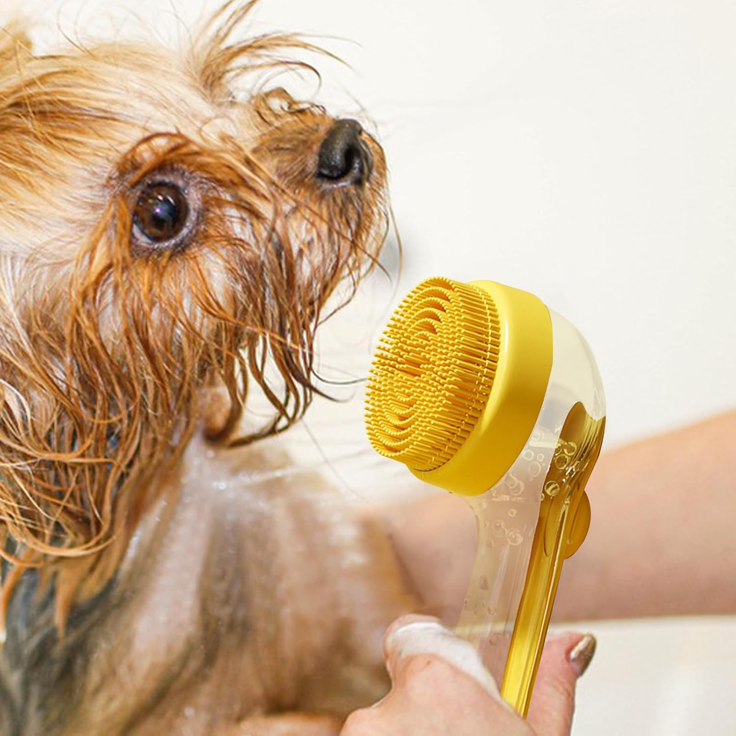 Dog Shampoo Brush Soft Hair Loss Comb | Dog Cleaning Brush Gentle Massage and - Gentle Hair Loss Care Slicker Scrub Pet Hygiene Clean Spa Grooming Puppy Outdoor