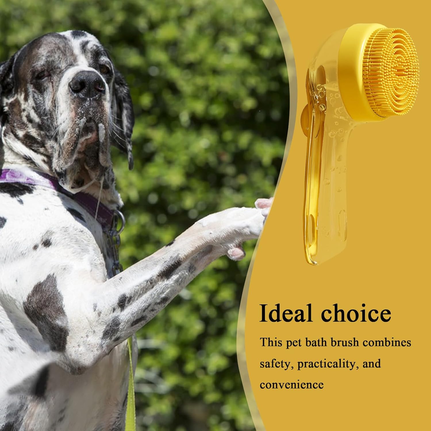 Dog Shampoo Brush Soft Hair Loss Comb | Dog Cleaning Brush Gentle Massage and - Gentle Hair Loss Care Slicker Scrub Pet Hygiene Clean Spa Grooming Puppy Outdoor